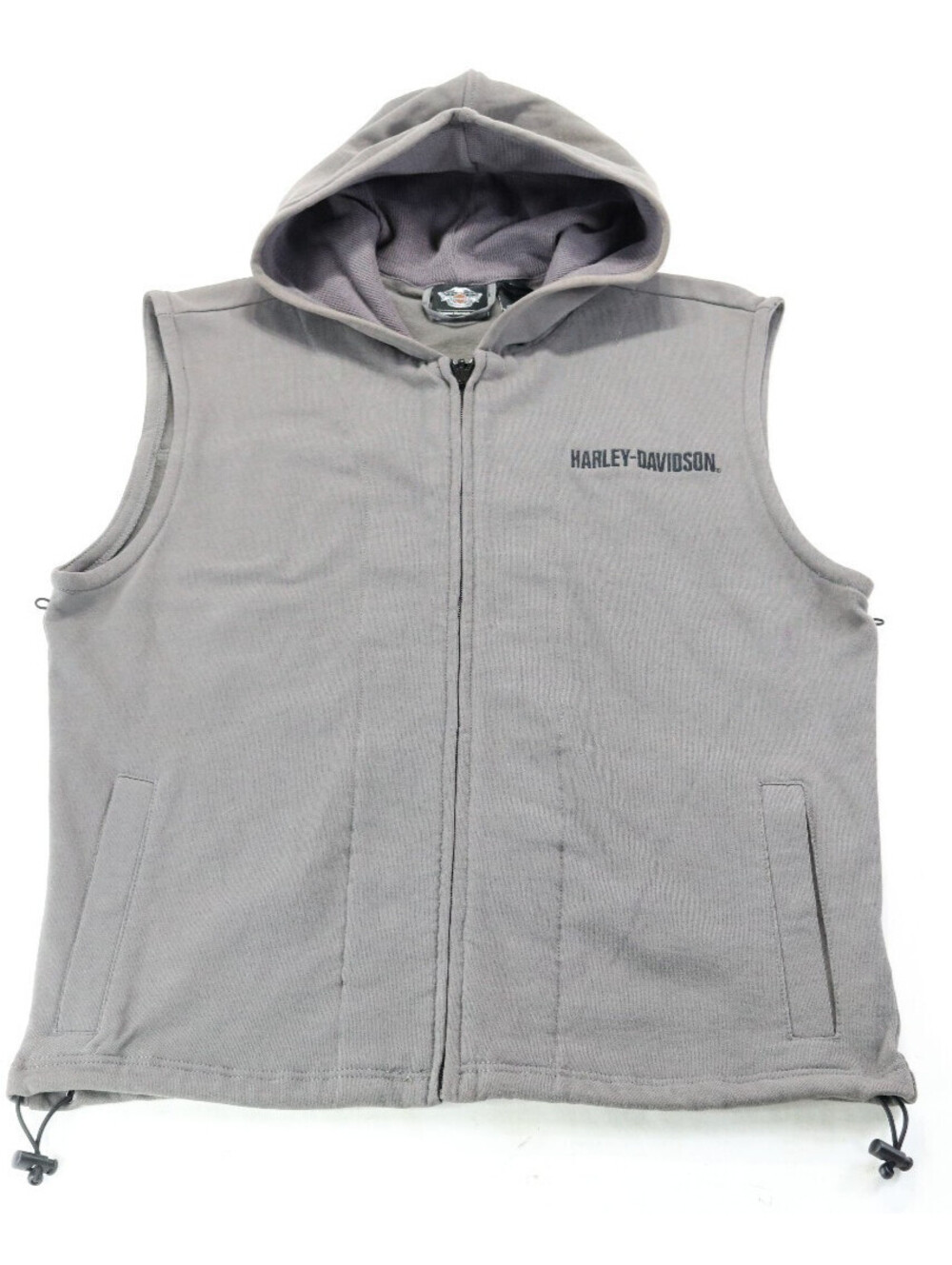 harley davidson hoodie liner jacket vest M gray Willie G. Skull zip 98415-08VM